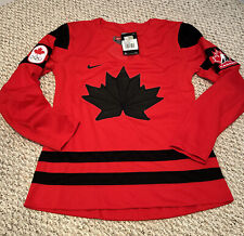 Nike Team Canada Women's Jersey Olympic Hockey Jersey Red Small New $140