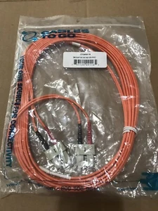 CTG 5m SC-SC 62.5/125 OM1 Duplex Multimode PVC Fiber Optic Cable - Orange – New  - Picture 1 of 1