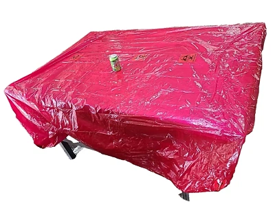 Cubierta de mesa contención de riesgos biológicos decoración de Halloween 8' x 6' plástico rojo NUEVO cantidad 20 Foto 1 de 4