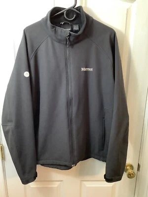 Marmot Jacket Mens XXL Softshell Black Full Zip Double Chest Pocket Gravity - Image 1 of 4