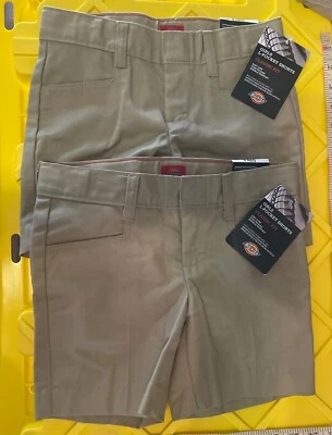 Lote 2 Pantalones Cortos Dickies Caqui 5 Reg Niñas L Bolsillo Calce Clásico Beige Nuevos con Etiquetas Foto 1 de 4
