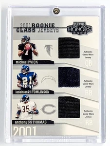 Camisetas de clase novato Playoff Honors 2002/50 Michael Vick LaDainian Tomlinson - Imagen 1 de 2