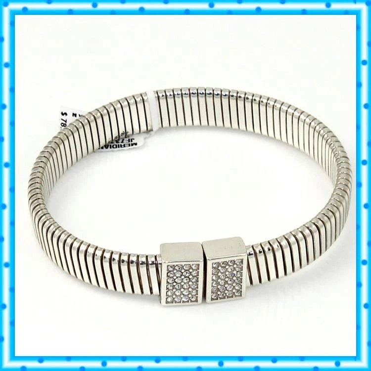BRIGHTON MERIDIAN ZENITH TUBOGAS SOFT Crystal Silver BRACELET JF7371