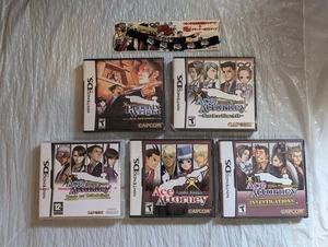 New DS Lot Phoenix Wright Stylus Trials and Tribulations Miles Edgeworth Apollo - Picture 1 of 23