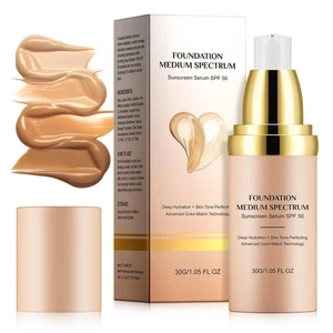 Foundation 4 in 1 Medium Spectrum - 1.05 Fl Oz with Sun SPF 50, Concealer Hydrat - Picture 1 of 7