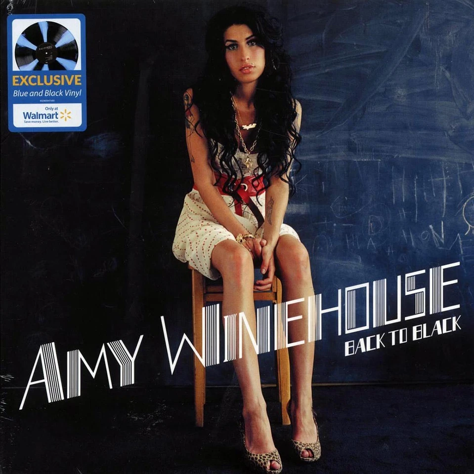 Amy Winehouse - Back To Black (blue/black vinyl) [New Vinyl] Foto 1 de 1
