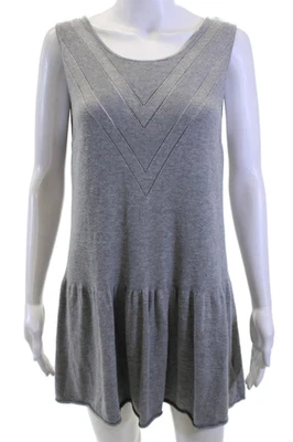 Kimchi Blue, Women Sweater Dress Gray Sleeveless Short Bohemian Size L - Image 1 of 4