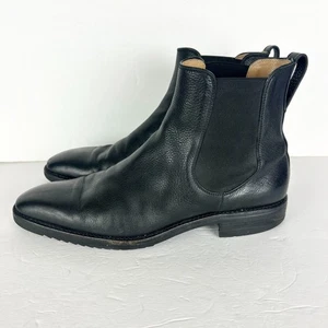Gravati Tumbled Leather Chelsea Boot Mens Size 10 Black Vibram Gumlite - Picture 1 of 13