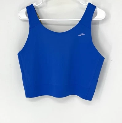 Brooks run within crop top women’s XL Blue Activewear Sleeveless - Image 1 of 4