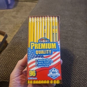 PREMIUM Qualität Cra-Z-Art 96 Stück #2 HB Bleistifte USA Holz - *NEU versiegelt - Bild 1 von 6
