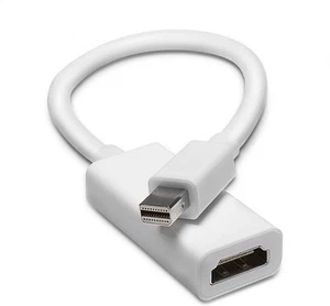 White Thunderbolt Mini DisplayPort DP a HDMI - Adaptador de cable de alta velocidad paquete de 2 - Imagen 1 de 9