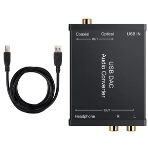 USB DAC Audio Converter USB Audio Sound Card Adapter Replacement Parts For PC - Picture 1 of 12