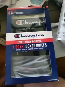 Champion Boys 4-Pack Tagless Moisture Wicking Performance Boxer Brief XL - Picture 1 of 2