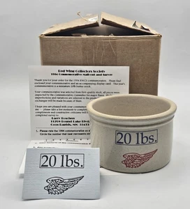 Mini tarro de mantequilla conmemorativo vintage Red Wing Collectors Society 20 lb 1994 - Imagen 1 de 11