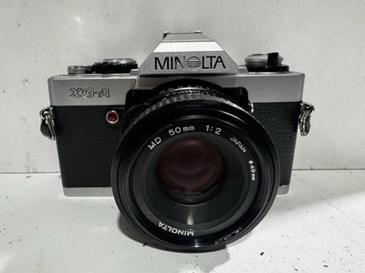 Cámara fotográfica Minolta XG-A 35 mm SLR con lente Minolta 50 mm F2,0 para piezas Foto 1 de 4