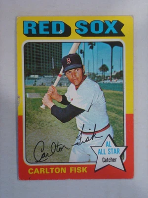 1975 Topps Mini #80 Carlton Fisk BOSTON RED SOX - Image 1 of 2