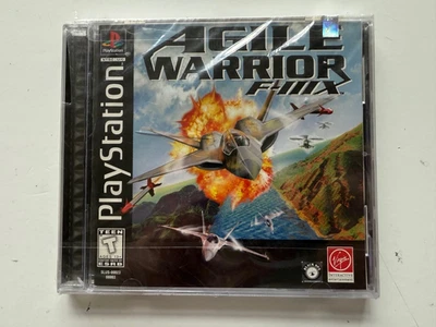 Agile Warrior F-111X (Sony PlayStation 1, 1996) PS1 New Factory Sealed Virgin - Image 1 of 4