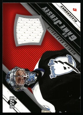 2005-06 Upper Deck #J-NK Nikolai Khabibulin UD Juego Camisetas Serie Uno Foto 1 de 2