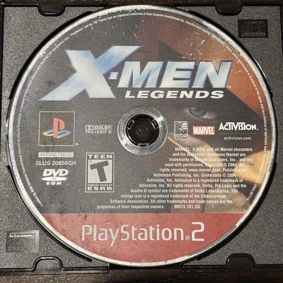 Vintage X-Men Legends PlayStation 2 PS2 Video Game Disc Marvel Activision 2004 - Image 1 of 1