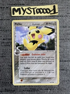 Carte Pokemon Pichu 76/110 Bloc Ex Fantômes Holon Français OCCASION - Photo 1/4