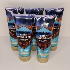 Bath & Body Works CRISP MORNING AIR crema corpo idratante 8 once LOTTO DI 5 tubi - Foto 1 di 1