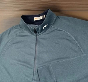 KJUS 1/2 Zip Pullover Men's 54/XL Keano Long Sleeve UPF 50+ Mock Neck EUC - Picture 1 of 8