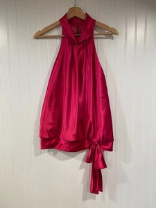 Camiseta sin mangas ALEX Evenings para mujer grande rosa satinado formal noche de año nuevo - Imagen 1 de 6