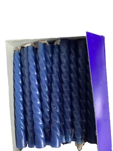 44 BLUE Chanukah Candles, Hanukkah Candles, Flat Packed 9cm approx D4/25 - Picture 1 of 2