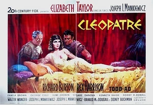 Original vintage poster CLEOPATRA FILM ELIZABETH TAYLOR 1963 Huge - Picture 1 of 1
