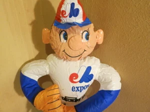 Montreal Expos 24" inflatable baseball player TAIWAN Novelty 1980s NEW NOS Pack - Picture 1 of 8