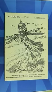 WW1 Französische Militär Comic Postkarte 1914 1918 Anti Kaiser Vogelscheuche Motiv - Bild 1 von 2