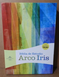 BIBLIA DE ESTUDIO ARCO IRIS (REINA-VALERA 1960) 2015 (HOLMAN PUBLISHERS) EX! - Picture 1 of 11