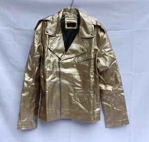 X-Men Apocalypse Quicksilver, Silver Faux Leather Jacket XL, Evan Peters - Picture 1 of 3