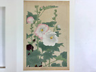 Japanese Woodblock Print “HOLLYHOOK”  Tsuchiya Rakuzan Chigusa Soun 1931
