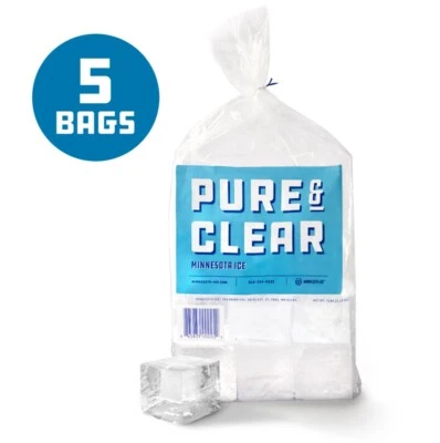 Minnesota Pure & Clear Cocktail Ice - The Rock Square - 100 Cubes - Image 1 of 4