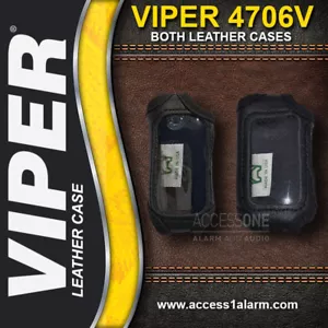 Viper 4706V Protective LEATHER Remote Control Cases For Both Remotes 7756V 7656V - Picture 1 of 3