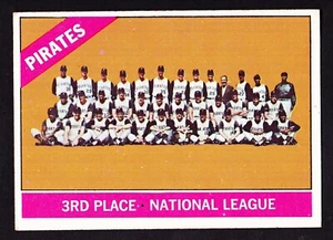 1966 TOPPS #404 PITTSBURGH PIRATES TEAM CARD W/CLEMENTE/MAZEROSKI/STARGELL - Picture 1 of 3