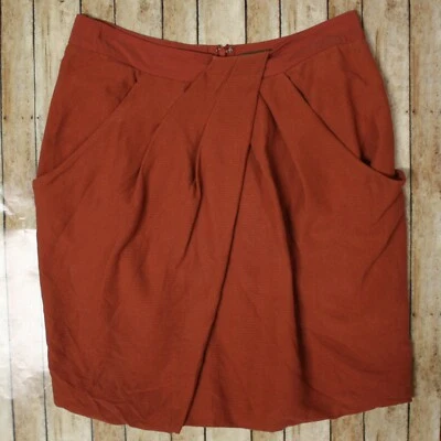 Falda tulipán envolvente Anthropologie Fei Washi para mujer 8 teracota? Rojo Foto 1 de 4