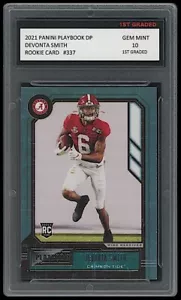 Devonta Smith 2021 Panini Playbook Selecciones del draft 1er grado 10 tarjeta de novato Eagles - Imagen 1 de 1