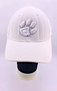 Vintage Clemson Tigers Zephyr Embroidered White Baseball Hat/Cap w/ White Logo - Picture 1 of 4