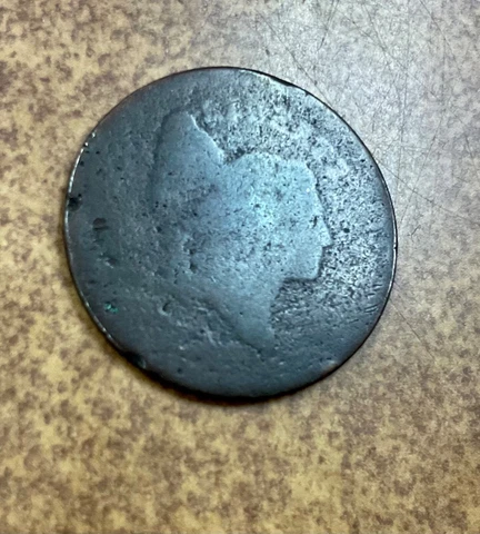 Dated edge Type  Liberty Cap   Half Cent   Possibly 1795-97 Cover