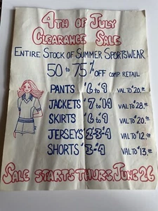 Vintage Garland Company Store Sale Flyer Brockton MA - Picture 1 of 3