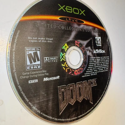 Doom 3 Edición Limitada Coleccionista - Xbox Garantía Original PROBADO FUNCIONANDO ✅ Foto 1 de 2
