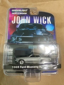 1/64 JOHN WICK 1969 FORD MUSTANG BOSS 429 GREENLIGHT HOLLYWOOD SERIE