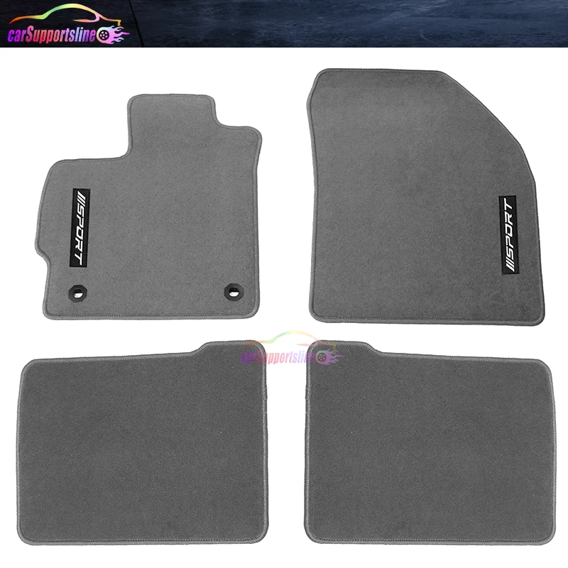 Alfombra alfombrilla de nailon gris enchufable para Toyota Prius & Prius 12-15 con deporte blanco Foto 1 de 1