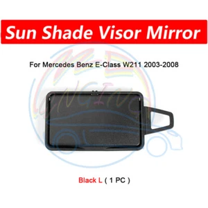 🆗 Parasol panel espejo retrovisor maquillaje izquierdo negro para Mercedes W211 Clase E 2003-2008 - Imagen 1 de 6