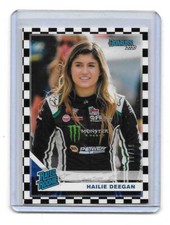 2020 Panini Donruss Racing Checkered Flag BLACK NUMBERS Hailie Deegan 18/19 RC