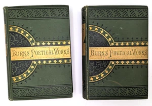 Die kompletten poetischen Werke von Robert Burns 1880 2 Band Set viktorianisch RAR - Bild 1 von 23