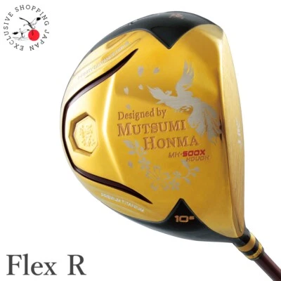 Mutsumi Honma Golf Club MH500X Phoenix Titanium Driver Gold 500cc R-Flex Houoh - Image 1 of 4