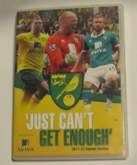 NORWICH CITY DVD. Just Can't get enough DVD. Norwich City 2011/12 Season Review. - Image 1 of 1
